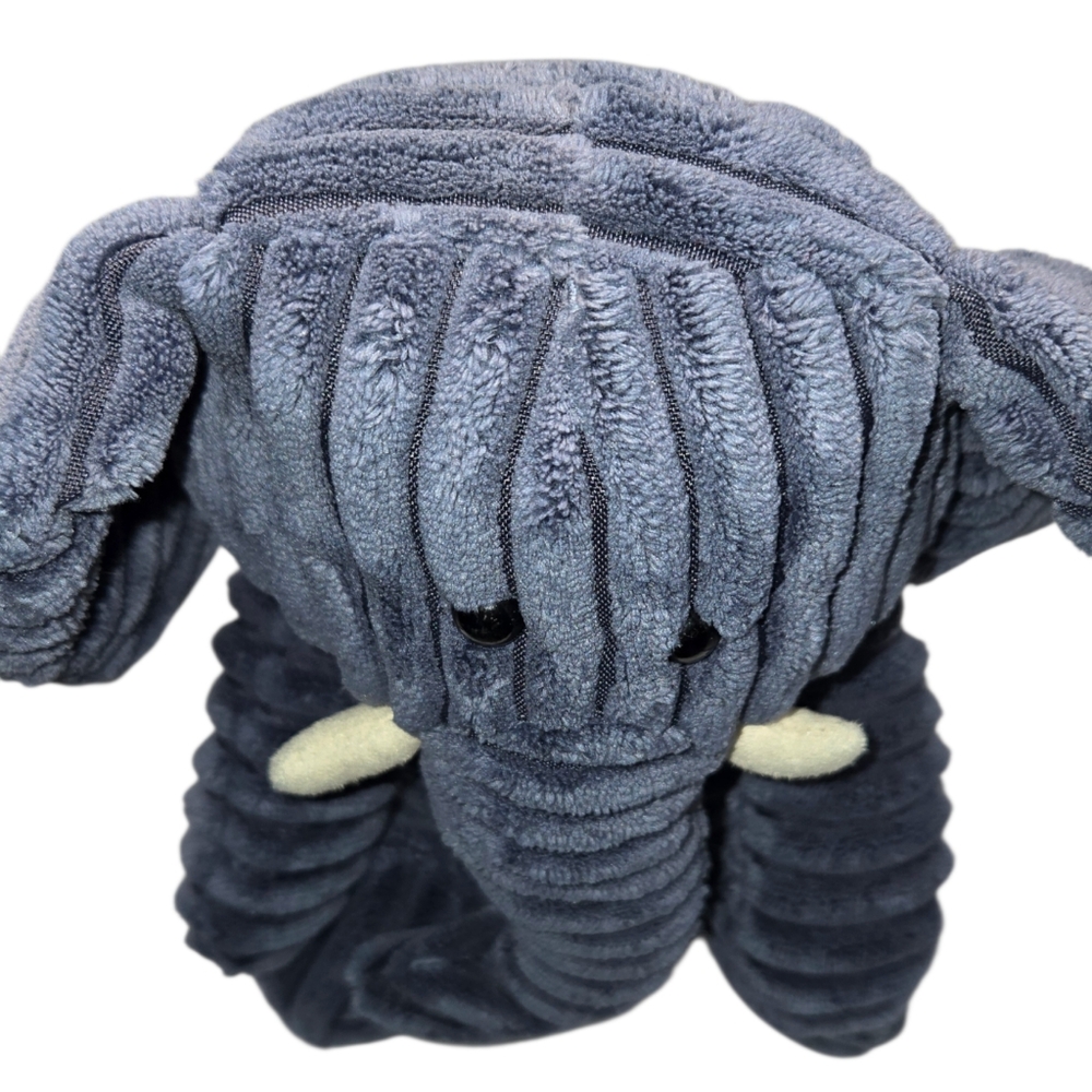 Jellycat London Blue Cordy Roy Elephant White Tusks Textured Soft Plush Toy 17" - Picture 10 of 13